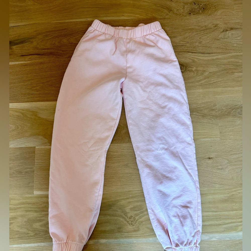 Brandy Melville Cream Rosa Sweatpants